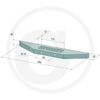 GRANIT Dziób redlicy 180101.5012 - 180101.5012 - Sklep rolniczy PoltechParts