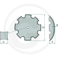 GRANIT Dysk talerzowy 18031-166041 - 18031-166041 - Sklep rolniczy PoltechParts