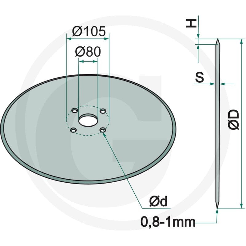 GRANIT Krój tarczowy 18031-3625105 - 18031-3625105 - Sklep rolniczy PoltechParts