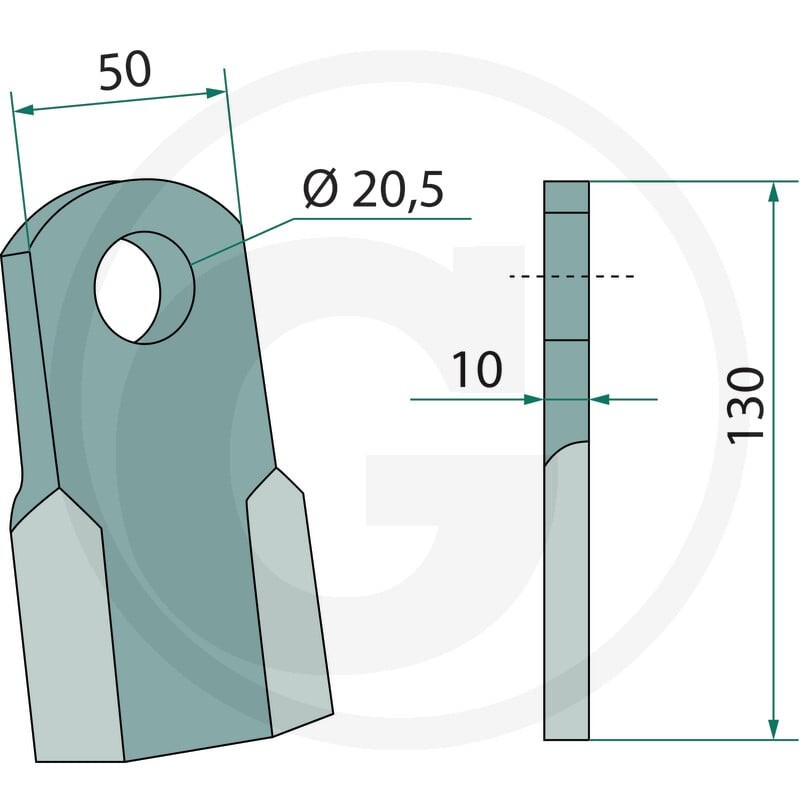GRANIT Nóż 1803200045 - 1803200045 - Sklep rolniczy PoltechParts