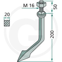GRANIT Ząb brony 1802020087 - 1802020087 - Sklep rolniczy PoltechParts