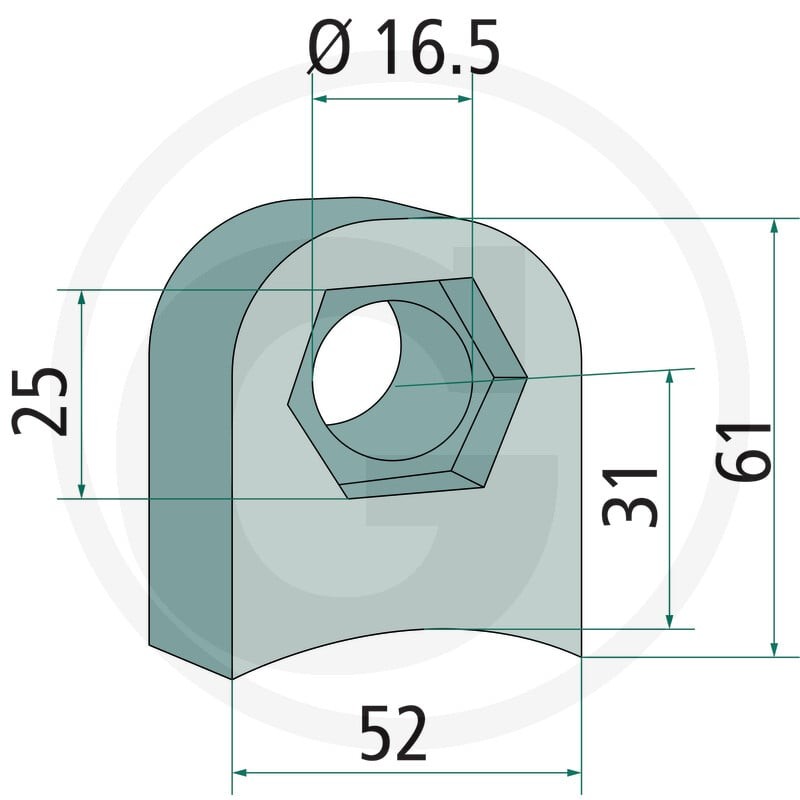 GRANIT Uchwyt 18063-RM-917 - 18063-RM-917 - Sklep rolniczy PoltechParts