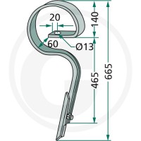 GRANIT Ząb sprężynowy 1801.1515 - 1801.1515 - Sklep rolniczy PoltechParts