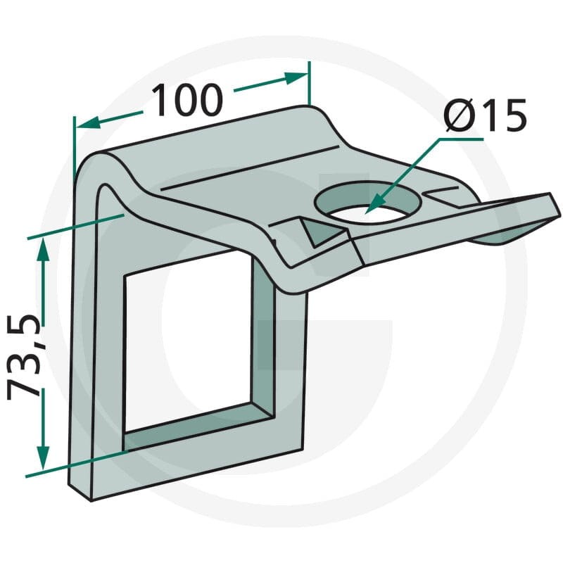 GRANIT Uchwyt 1801.HH17-3202 - 1801.HH17-3202 - Sklep rolniczy PoltechParts