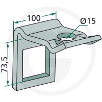 GRANIT Uchwyt 1801.HH17-3202 - 1801.HH17-3202 - Sklep rolniczy PoltechParts