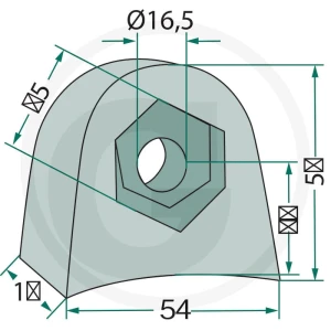 GRANIT Uchwyt 18063-RM-900