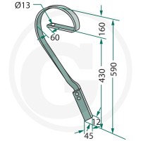 GRANIT Ząb zagarniający 18010.1160 - 18010.1160 - Sklep rolniczy PoltechParts