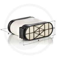 MANN FILTER Filtr powietrza 565C32340 - 565C32340 - Sklep rolniczy PoltechParts