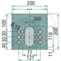 FAD Uchwyt siłownika membranowego 220355F0541 - 220355F0541 - Sklep rolniczy PoltechParts