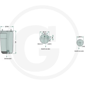 GRANIT Poduszka zawieszenia pneumatycznego 28830001