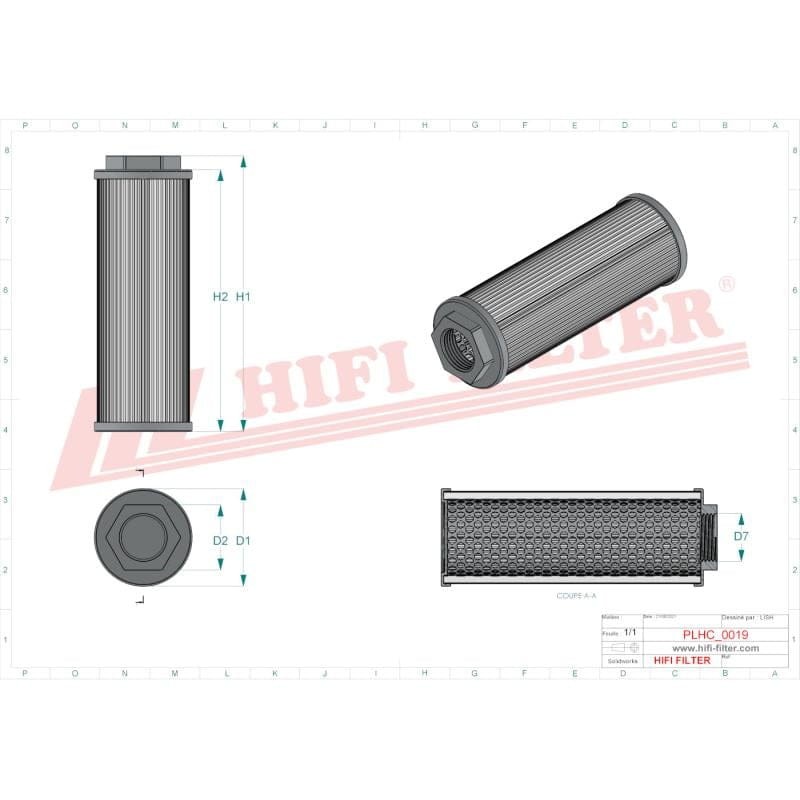 HIFI Filtr hydrauliczny 56700264 | poltechparts.pl