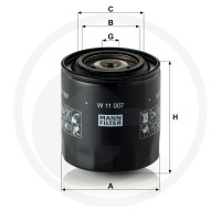 MANN FILTER Filtr oleju 565W11007 | poltechparts.pl