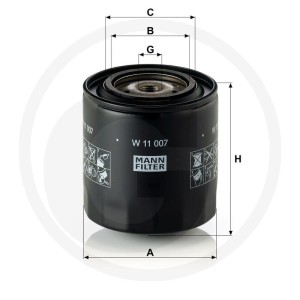 MANN FILTER Filtr oleju 565W11007
