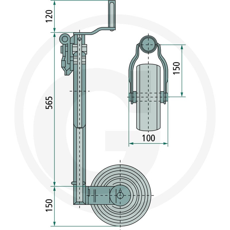 GRANIT Koło podporowe 14200896 - 14200896 - Sklep rolniczy PoltechParts