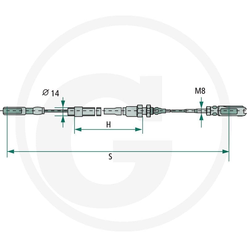 GRANIT Linka hamulcowa 14270148 - 14270148 - Sklep rolniczy PoltechParts