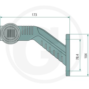 ASPÖCK Lampa obrysowa 504313304054