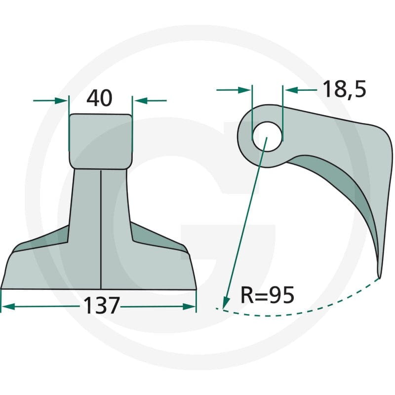 GRANIT Młotek 18063-RM-6-18 - 18063-RM-6-18 - Sklep rolniczy PoltechParts