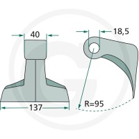 GRANIT Młotek 18063-RM-6-18 - 18063-RM-6-18 - Sklep rolniczy PoltechParts