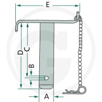 GRANIT Sworzeń łącznika górnego 20012844 - Sklep PoltechParts