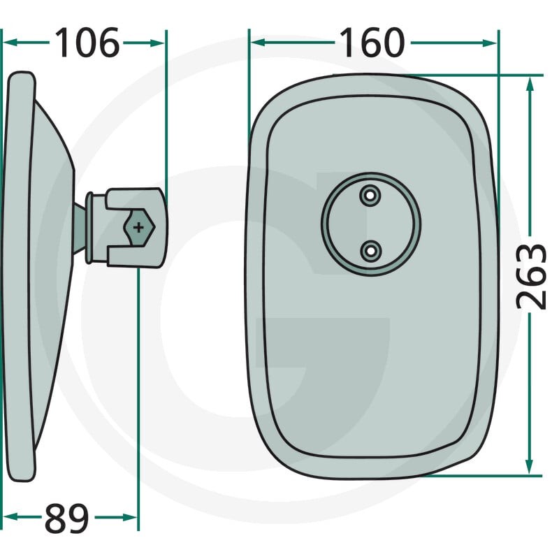 GRANIT Lusterko 65499039 | poltechparts.pl