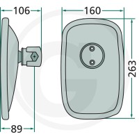 GRANIT Lusterko 65499039 | poltechparts.pl