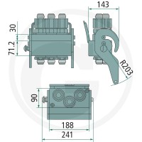 Faster Gniazdo 2P316-3-1G F C 86003041 - 86003041 - Sklep rolniczy PoltechParts