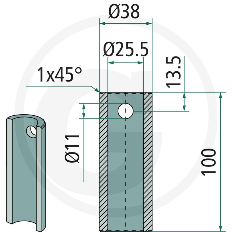 SHW Tuleja do przyspawania 430430626 - Sklep PoltechParts