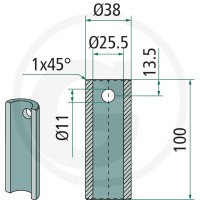 SHW Tuleja do przyspawania 430430626 - Sklep PoltechParts
