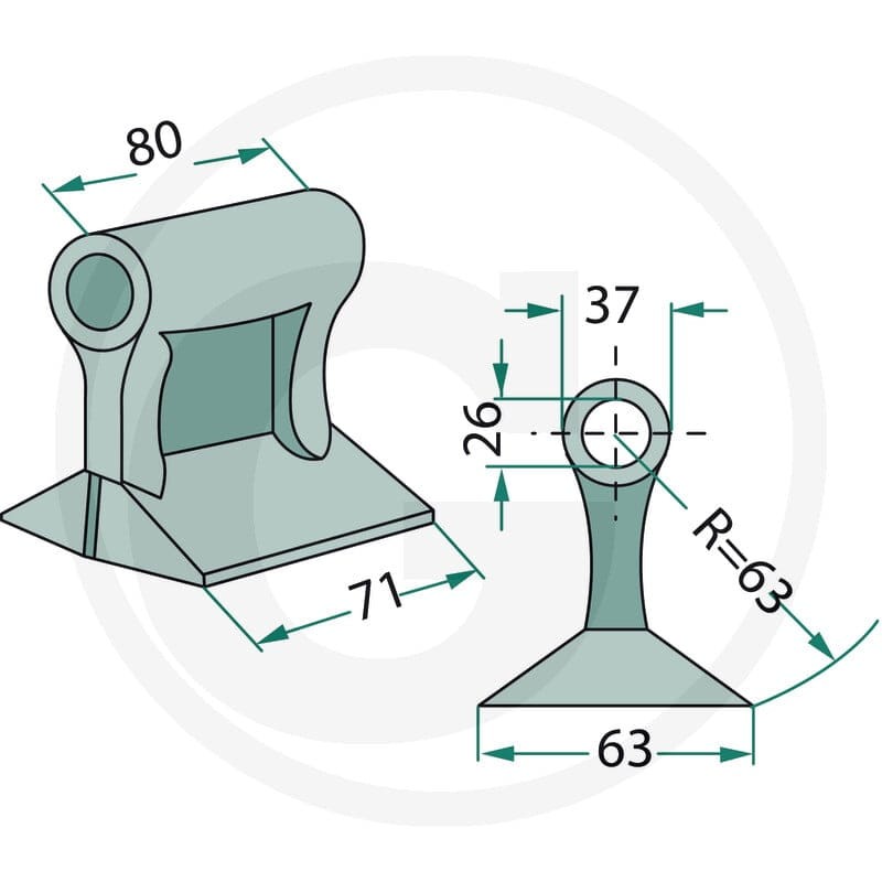 GRANIT Młotek 18063-RM-45 - 18063-RM-45 - Sklep rolniczy PoltechParts