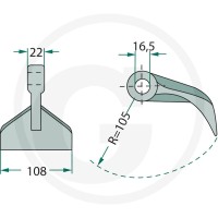 GRANIT Młotek 18063-RM-7-16 - 18063-RM-7-16 - Sklep rolniczy PoltechParts