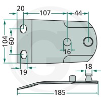 GRANIT Trzymak noża 525122113 - 525122113 - Sklep rolniczy PoltechParts