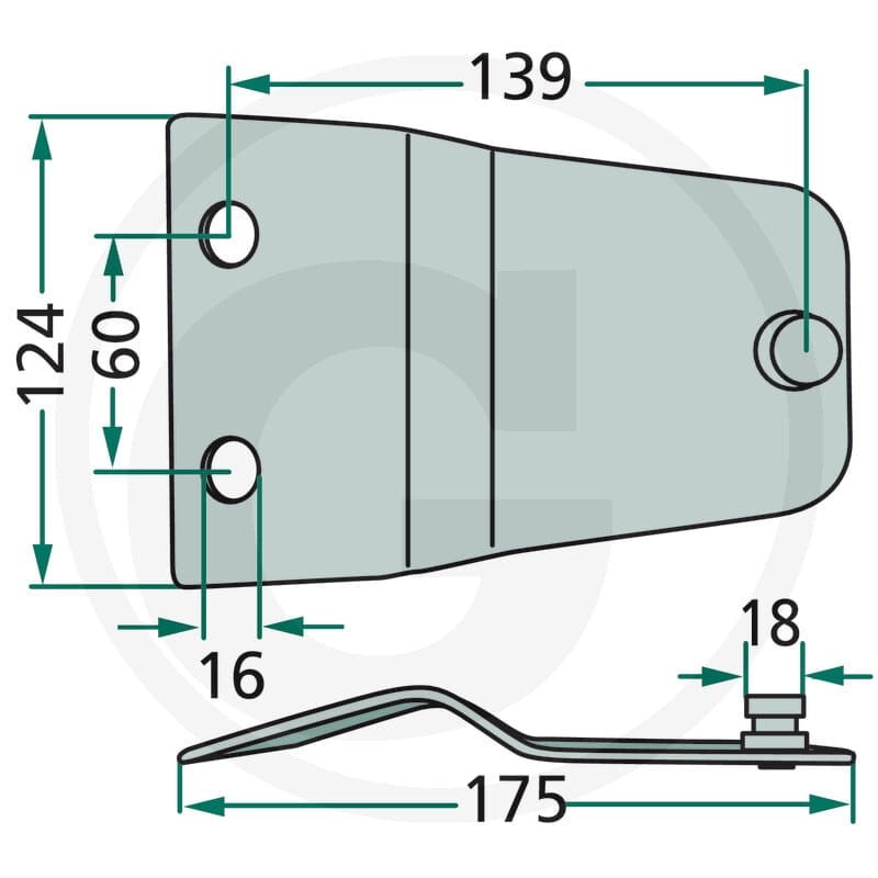 GRANIT Trzymak noża 525570425 - 525570425 - Sklep rolniczy PoltechParts