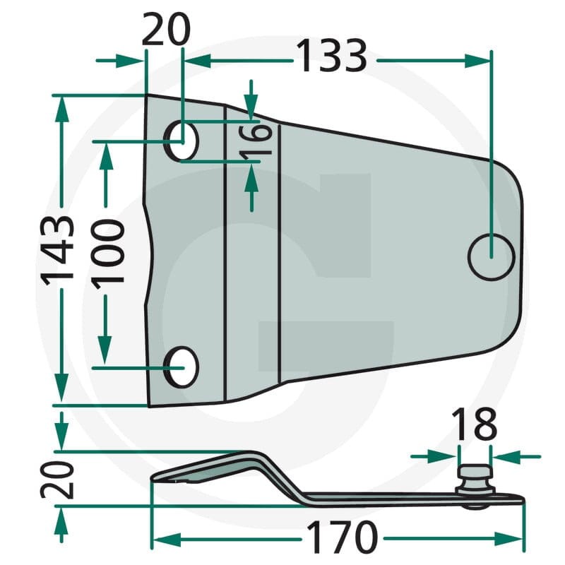 GRANIT Trzymak noża 525570427 - 525570427 - Sklep rolniczy PoltechParts