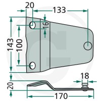 GRANIT Trzymak noża 525570427 - 525570427 - Sklep rolniczy PoltechParts