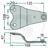 GRANIT Uchwyt noża 525570432 - 525570432 - Sklep rolniczy PoltechParts