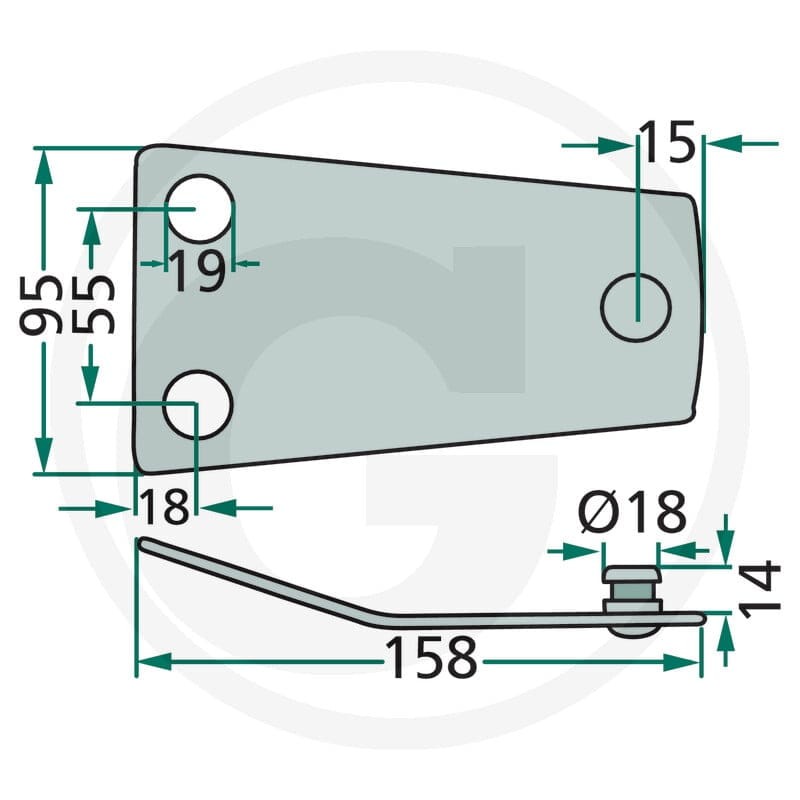 GRANIT Trzymak noża 5259210650 - 5259210650 - Sklep rolniczy PoltechParts