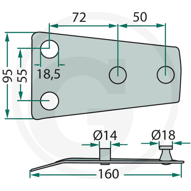 GRANIT Trzymak noża 5259484592 - 5259484592 - Sklep rolniczy PoltechParts