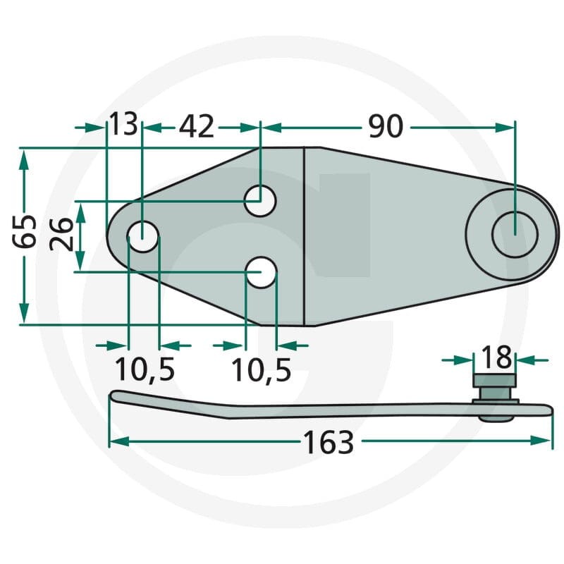 GRANIT Trzymak noża 525144682.2 - 525144682.2 - Sklep rolniczy PoltechParts