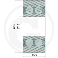 GRANIT Łożysko rolkowe kpl. 647938081.1F - 647938081.1F - Sklep rolniczy PoltechParts
