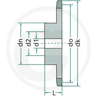GRANIT Koło łańcuchowe 837021-009-22 - 837021-009-22 - Sklep rolniczy PoltechParts