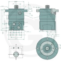 WHITE Silnik hydrauliczny OMSS 125 257151F0537 - 257151F0537 - Sklep rolniczy PoltechParts