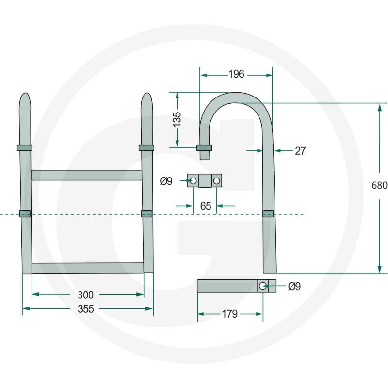 GRANIT Drabinka 220AUF03 - 220AUF03 - Sklep rolniczy PoltechParts