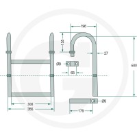 GRANIT Drabinka 220AUF03 - 220AUF03 - Sklep rolniczy PoltechParts