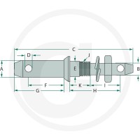 GRANIT Sworzeń łącznika dolnego 20013015 - Sklep PoltechParts