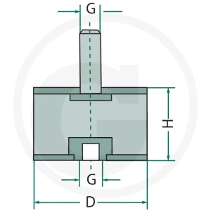 GRANIT Wibroizolator 48560702105