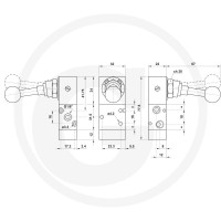 GRANIT VAZ-HHH320-NG-1/8 3/2 Rozdzielacz z dźwignią ręczną z blokadą 606AZ321LL90 - 606AZ321LL90 - Sklep rolniczy PoltechParts