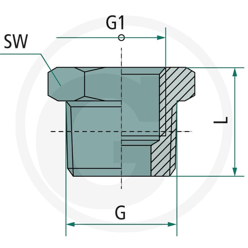 GRANIT F-Rk-1/4-1/8-VA Złączka redukcyjna 60612258655 - 60612258655 - Sklep rolniczy PoltechParts