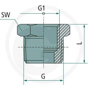 GRANIT F-Rk-1/4-1/8-VA Złączka redukcyjna 60612258655
