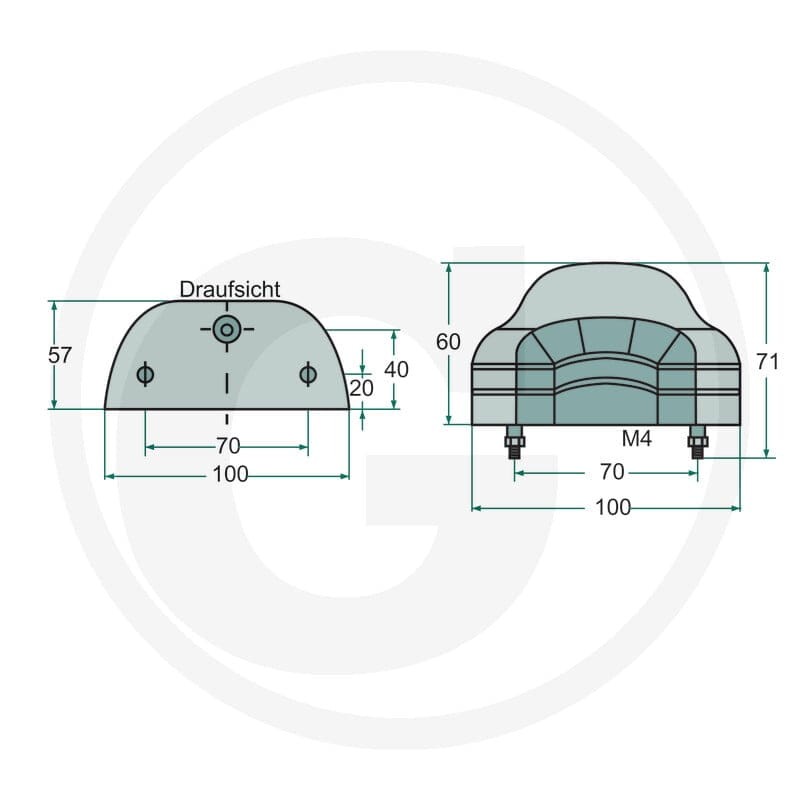 ASPÖCK Lampa oświetlenia tablicy rejestracyjnej 504363509007 - 504363509007 - Sklep rolniczy PoltechParts