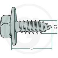 GRANIT Blachowkręt M6x16 DIN 6901 4876901012 - 4876901012 - Sklep rolniczy PoltechParts